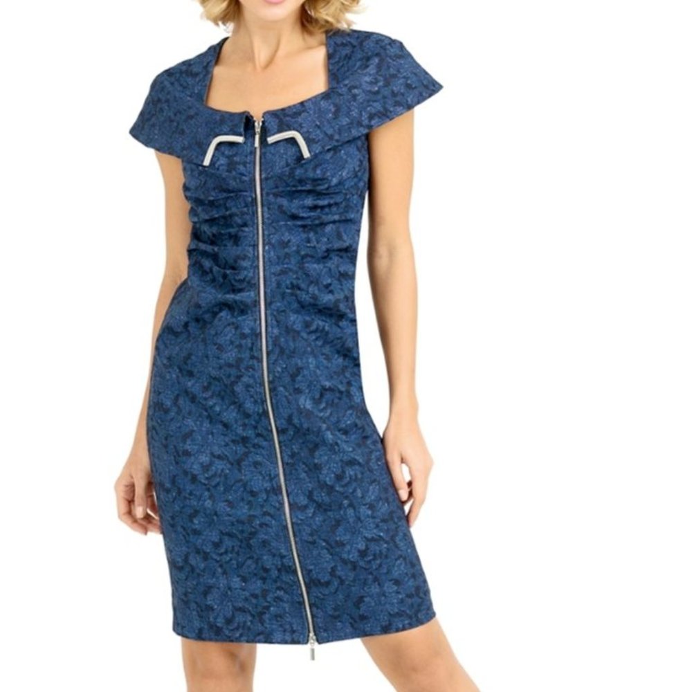 Joseph Ribkoff Sleeveless Zipper Dress